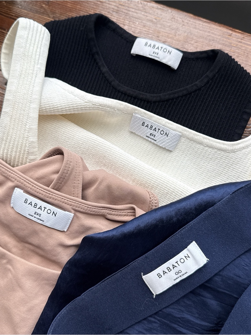 Babaton Men's Crewneck Sweater Pack — Black, Cream, Blush, Navy